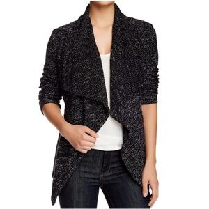 BNCI Heathered Waterfall Knit Open Cardigan